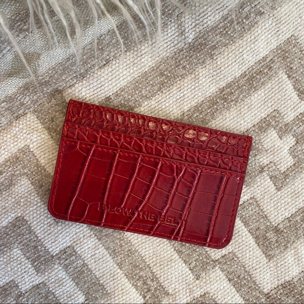 B-Low The Belt | Red Crocodile Card Wallet - Picture 8 of 8